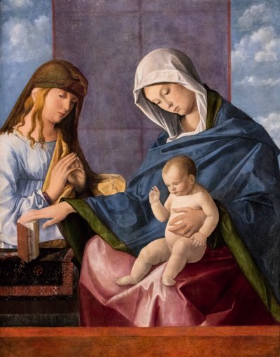 العذراء والطفل والقديس بواسطة فينتشينزو دي بياجيو كاتينا