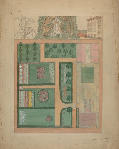 Parmentier Grounds ، ج. 1936. بواسطة فرجينيا ريتشاردز