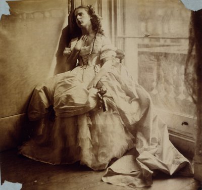 دراسة فتاة جالسة بجوار النافذة ، c.1855-65 بواسطة فيكونتيسة هواردن