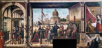 وصول السفراء الإنجليز إلى بلاط ملك بريتاني أسطورة ... ، 1495-150 بواسطة فيتوري كارباتشيو