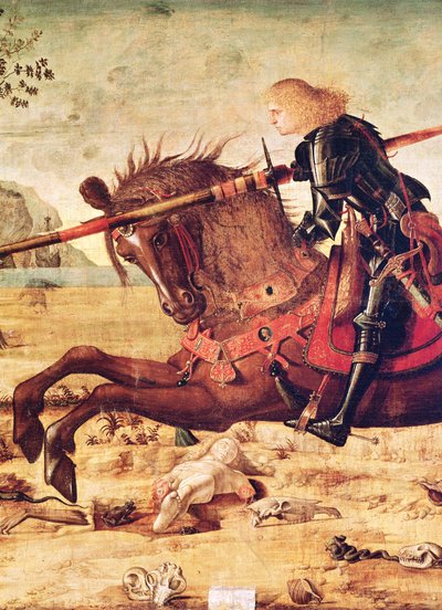 تفاصيل القديس جورج قتل التنين ، c.1502-07 بواسطة فيتوري كارباتشيو