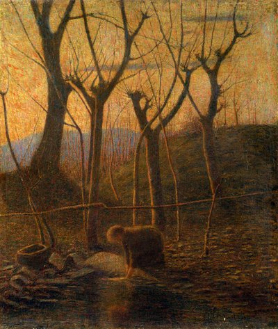 The warm stream or The washerwoman بواسطة فيتوري جروبيسي دي دراجون