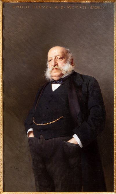 Fontanellato ، Masone Labyrinth ، مجموعة Franco Maria Ricci الفنية: "صورة للناشر Emilio Treves" بواسطة فيتوريو ماتيو كوركوس