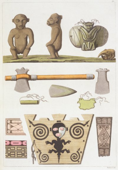 أصنام الكاريبيين (نقش الألوان) بواسطة فيتوريو رينيري