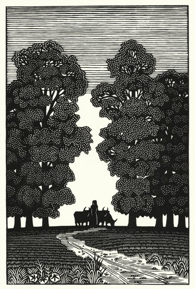 Illustration for Tess Of The DUrbervilles by Thomas Hardy (engraving) بواسطة فيفيان جريببل