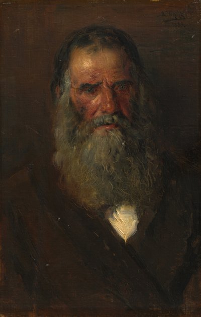 دراسة رأس رجل عجوز ، 1883. بواسطة فلاديمير إيغوروفيتش ماكوفسكي