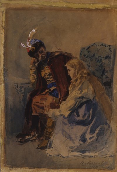 مازيبا مع ماريا ، 1892 بواسطة فلاديمير إيغوروفيتش ماكوفسكي