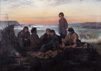 The Bezhin Lea ، 1869 بواسطة فلاديمير إيغوروفيتش ماكوفسكي