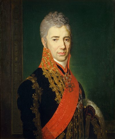 صورة لتاج اكويري سيرجي ايليتش موخانوف 1762-1842 بواسطة فلاديمير لوكيش بوروفيكوفسكي