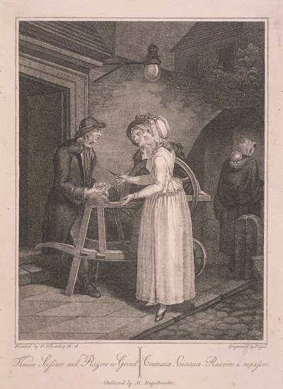 سكاكين ومقص وشفرات للطحن ، صرخات لندن ، c1795 بواسطة طائر