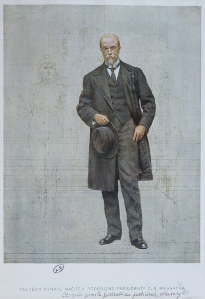 توماس جاريجو ماساريك (1850-1937) بواسطة Vojtech Hynais