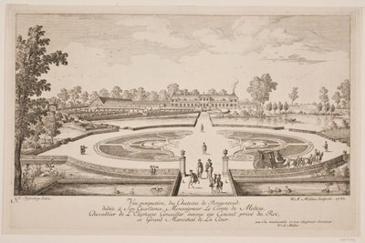 منظور Vue du Chateau de Bregentved بواسطة W.A. Müller