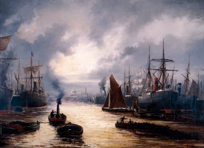 بركة لندن ، 1892 بواسطة دبليو جي بيكر