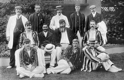 السادة الحادي عشر للمباراة ضد اللاعبين في ملعب لوردز للكريكيت ، لندن ، 1899 بواسطة ويليام ألبرت روش