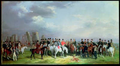 عقد اجتماع Wiltshire Great Coursing في Amesbury ، 16 و 17 و 18 و 19 و 20 مارس 1847 ، مع ستونهنج بيوند ، 1847 بواسطة دبليو بارود