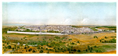 بانوراما القدس ، c1870. بواسطة دبليو ديكنز