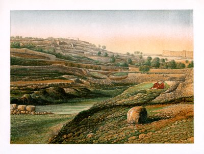 وادي ومسبح جيحون ، القدس ، c1870 بواسطة دبليو ديكنز