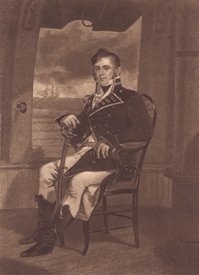 الكابتن جيمس لورانس (ليثو) بواسطة WG (بعد) ثاير