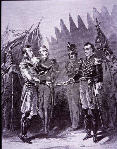 Hull surrenders Detroit (litho) بواسطة WG (بعد) ثاير