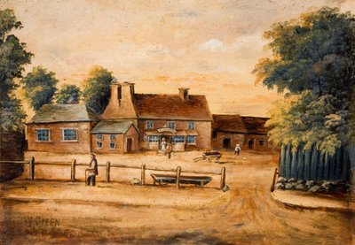 Waggon and Horses Inn ، هاندسوورث ، القرن التاسع عشر. بواسطة دبليو جرين