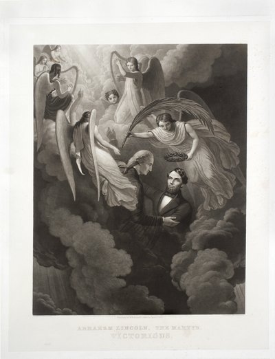 ابراهام لنكولن ، الشهيد ، منتصر ، محفور من قبل جون سارتين (1808-97) ، 1866 بواسطة WH Hermans