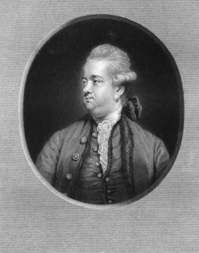 إدوارد جيبون ، مؤرخ بريطاني من القرن الثامن عشر ، 1836. بواسطة دبليو هول