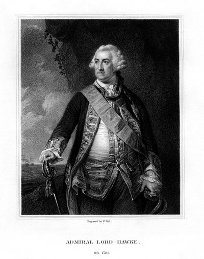 إدوارد هوك ، بارون هوك الأول ، أميرال بريطاني ، 1833. بواسطة دبليو هول