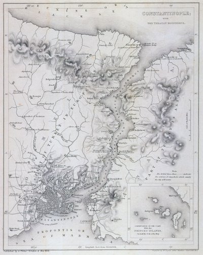 القسطنطينية والبوسفور ، ج .1850 بواسطة دبليو هيوز
