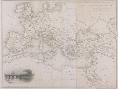 الإمبراطورية الرومانية ، c.1850 بواسطة دبليو هيوز