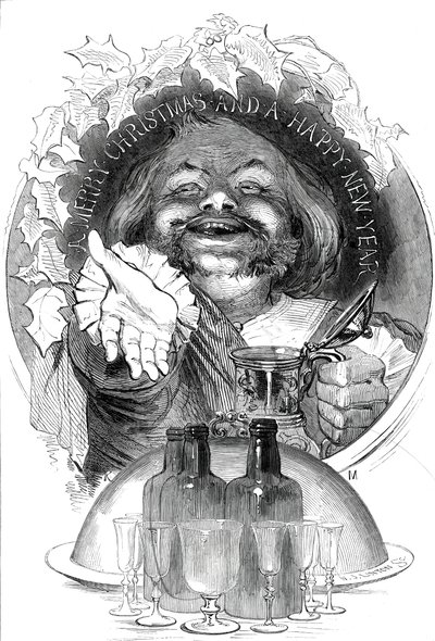 عيد ميلاد مجيد وسنة جديدة سعيدة ، 1845. بواسطة دبليو جي لينتون