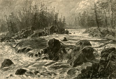 "The Dalles of the St.Louis" ، ١٨٧٤. بواسطة دبليو جي لينتون