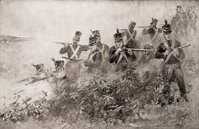 معركة تيبيكانو ، من تاريخ بلادنا ، نشرت عام 1905 بواسطة الفسفور الابيض سنايدر