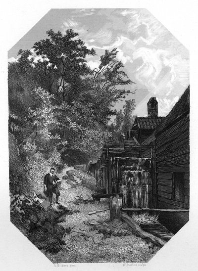 Jacob van Ruysdael ، رسام مناظر طبيعية هولندي في القرن السابع عشر ، c1870. بواسطة دبليو ستيلنك