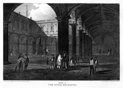 التبادل الملكي ، مدينة لندن ، 1816. بواسطة دبليو واليس