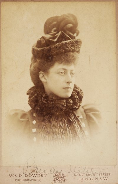 الأميرة فيكتوريا من ويلز ، أواخر القرن التاسع عشر بواسطة W. and D. Downey