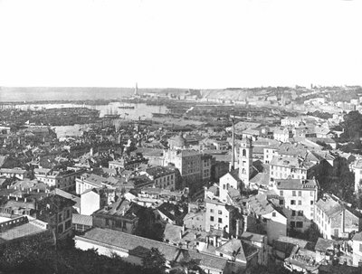 منظر عام لمدينة جنوة بإيطاليا عام 1895. بواسطة W and S Ltd