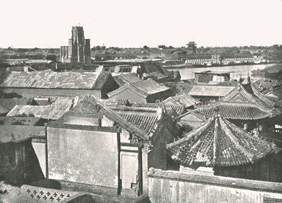 منظر عام يظهر أطلال الكاتدرائية ، تيان تسين ، الصين ، 1895. بواسطة W and S Ltd