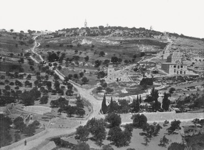 جبل الزيتون ، القدس ، فلسطين ، 1895. بواسطة W and S Ltd