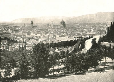 بانوراما مدينة فلورنسا ، إيطاليا ، 1895. بواسطة W and S Ltd