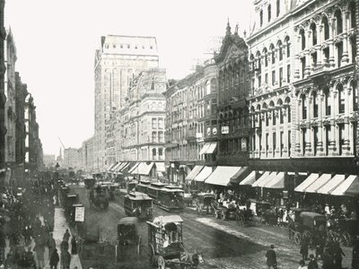 شارع ستيت ، شيكاغو ، الولايات المتحدة الأمريكية ، 1895. بواسطة W and S Ltd
