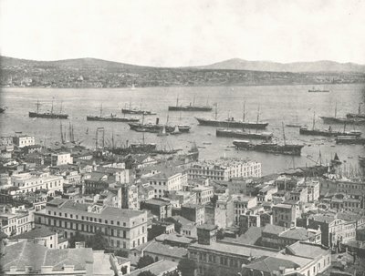 البوسفور يتطلع نحو سكوتاري ، القسطنطينية ، الإمبراطورية العثمانية ، 1895. بواسطة W and S Ltd