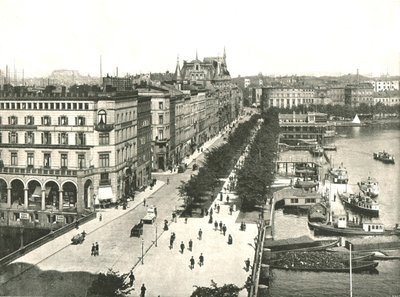 The Jungfernstieg ، هامبورج ، ألمانيا ، 1895. بواسطة W and S Ltd