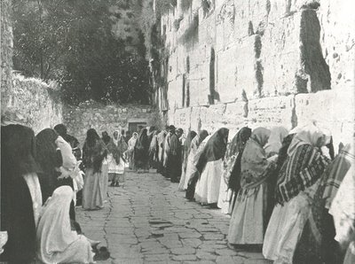 حائط المبكى ، القدس ، فلسطين ، 1895. بواسطة W and S Ltd