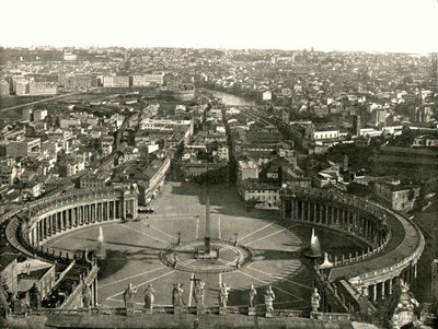 منظر من قبة القديس بيترز ، روما ، إيطاليا ، 1895. بواسطة W and S Ltd