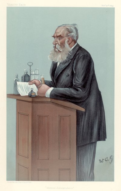 توماس ستيفنسون ، عالم الطب الشرعي البريطاني ، 1899. بواسطة تجرأ