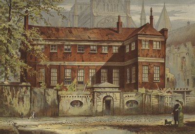 بيت Ashburnham ، دين يارد ، وستمنستر (chromolitho) بواسطة والدو سارجينت