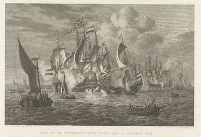 المعركة على Zuiderzee ضد Bossu ، 1573 معركة Zuiderzee ضد Bossu ، 11 أكتوبر 1573 (العنوان على الكائن) بواسطة هنريك فيتوينكل