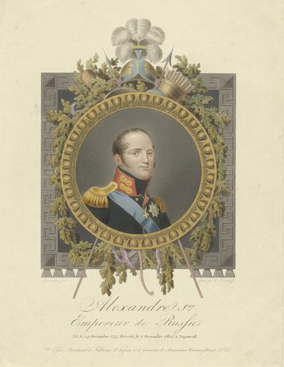 صورة للإمبراطور ألكسندر الأول 1777-1825 ، 1825 بواسطة والراد نيوهوف