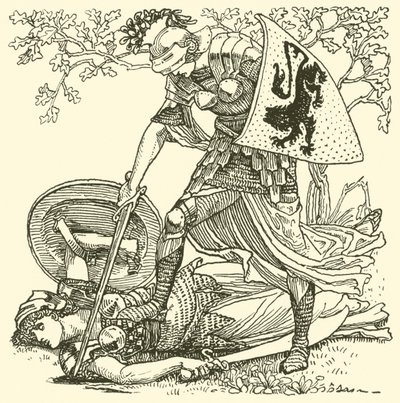 من Spenser’s Faerie Queene (نقش) بواسطة والتر (بعد) كرين