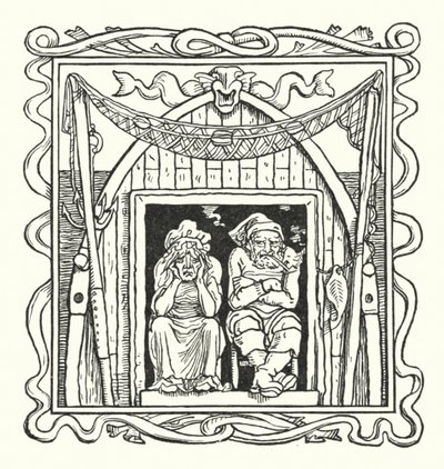 الصياد وزوجته (حفر) بواسطة والتر (بعد) كرين